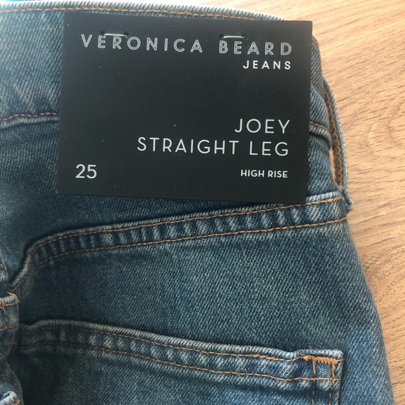 NWT $278 Veronica Beard Jeans Joey With Cowboy Crease in Beacon - size 25! - Picture 9 of 10